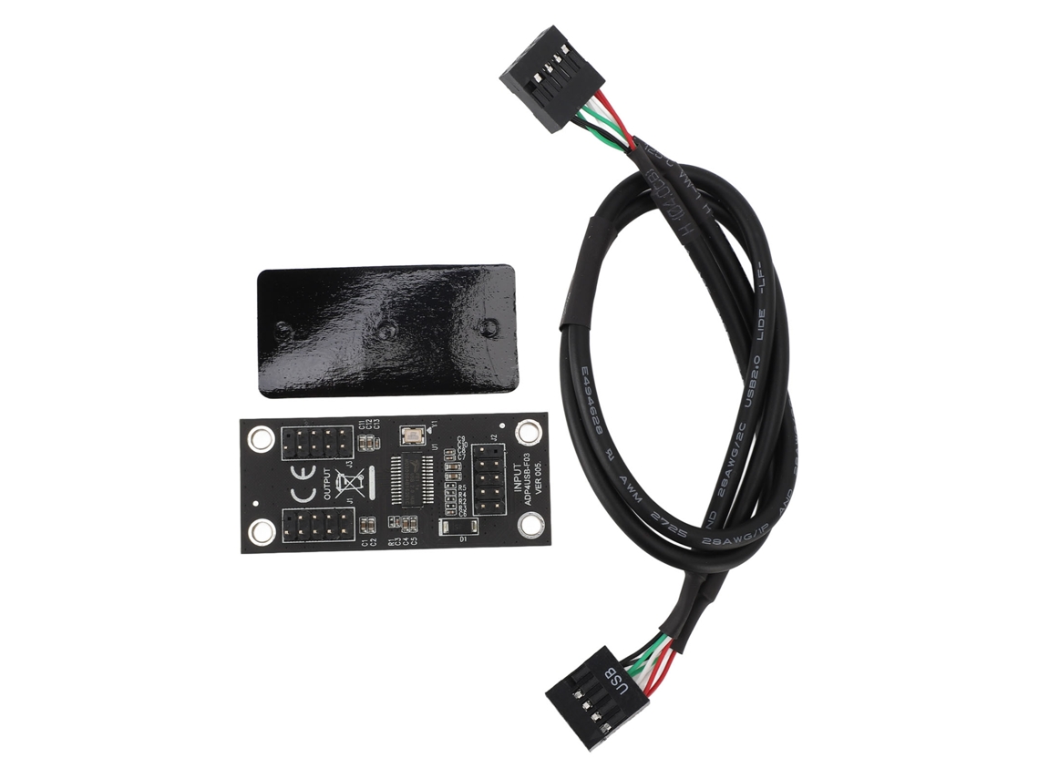 1 Para 2 Adaptador Divisor Usb 2.0 9 Pinos Para Hub De Placa-mãe Duplo 9 Pinos Transferência De Alta Velocidade