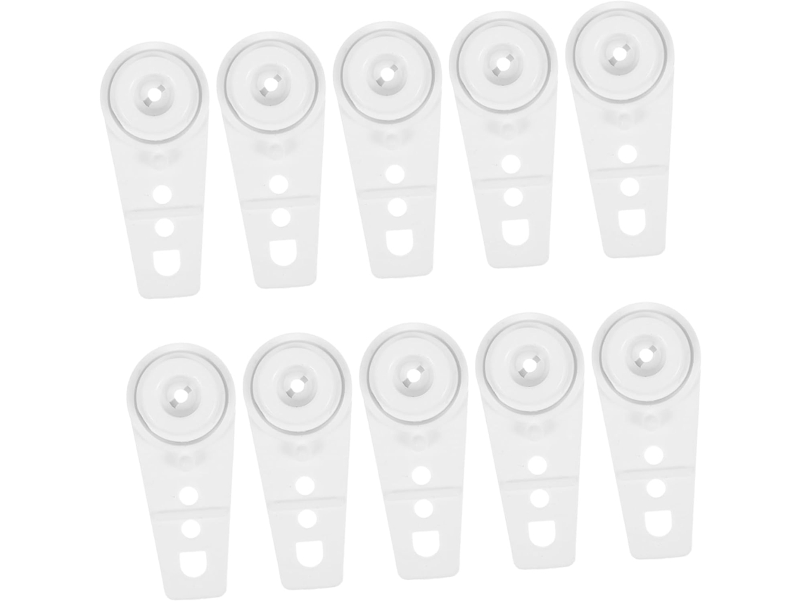 Conjunto De 12 Peças De Acessórios Para Varão De Cortina Suportes De Bola Finos, Roldanas Para Varão De Cortina Conjunto De 12 Peças D
