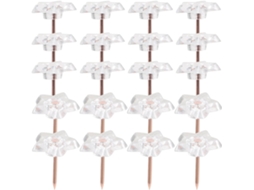 100 Tachinhas Transparentes Em Formato De Estrela Para Escritório E Quadros Cortiça, Decorativas E Fáceis De Guardar