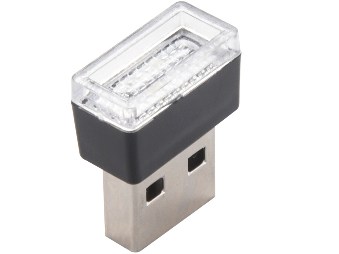 Luz Led Portátil Usb para Automóvel: Luz de Ambiente Interior, Decorativa e de Emergência Acessório Automóvel/pc (branca)