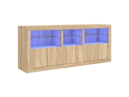 Sideboard, Sideboards Vidaxl Marrom Madeira Processada (n/a)