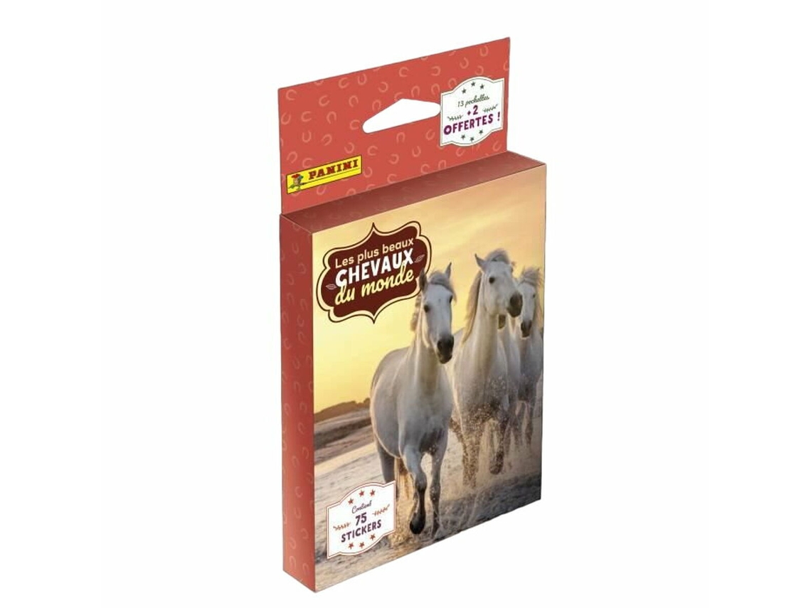Pack de Cromos PANINI Le Plus Beaux Chevaux Du Monde 15 Sobrescritos