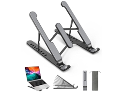 Soporte Para Laptops, 8 Níveis Ajustáveis, Compatível Com Macbook Air Pro, Hp, 10-15.6"