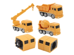 Brinquedo Robô Transformador Veículos Montáveis Ki...
