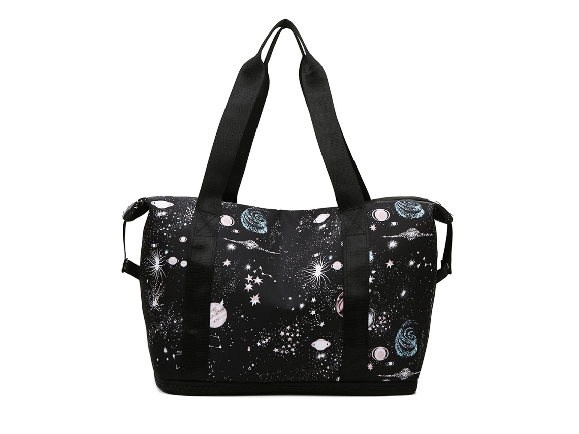 Mala de Viagem Feminina Starry Sky*, Grande e Expansível, Ideal para Fins Semana, Academia Viagens Curtas. AQUAFORGE