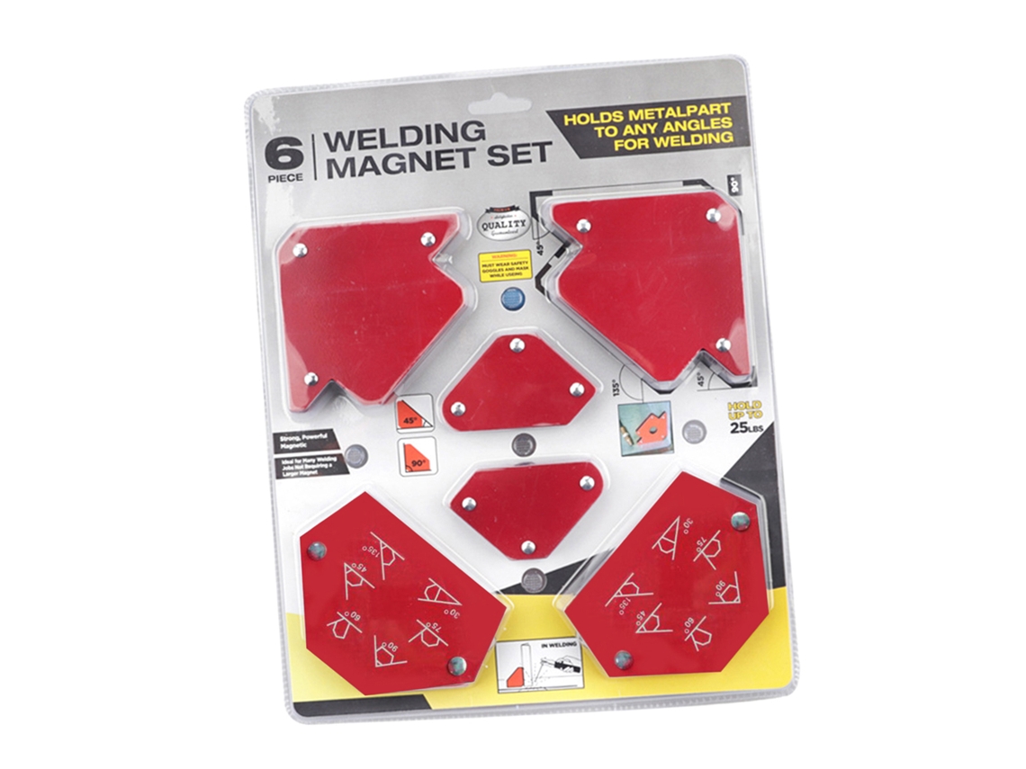 6 Pcs Posicionador Magnético De Soldadura Com Triangulação Sem Interruptor - Acessórios De Soldadura