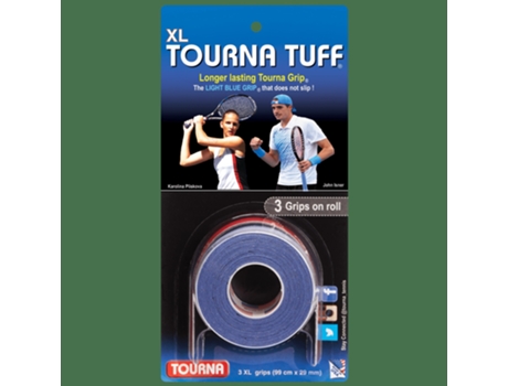 Embalagem Blister de 3 Overgrips de Ténis TOURNA Tuff