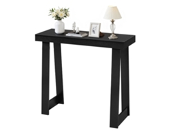 Mesa Consola Moderna Para Hall De Entrada Atrás Do Sofá Preto 91,5 X 30,5 X 81 Cm Vevor