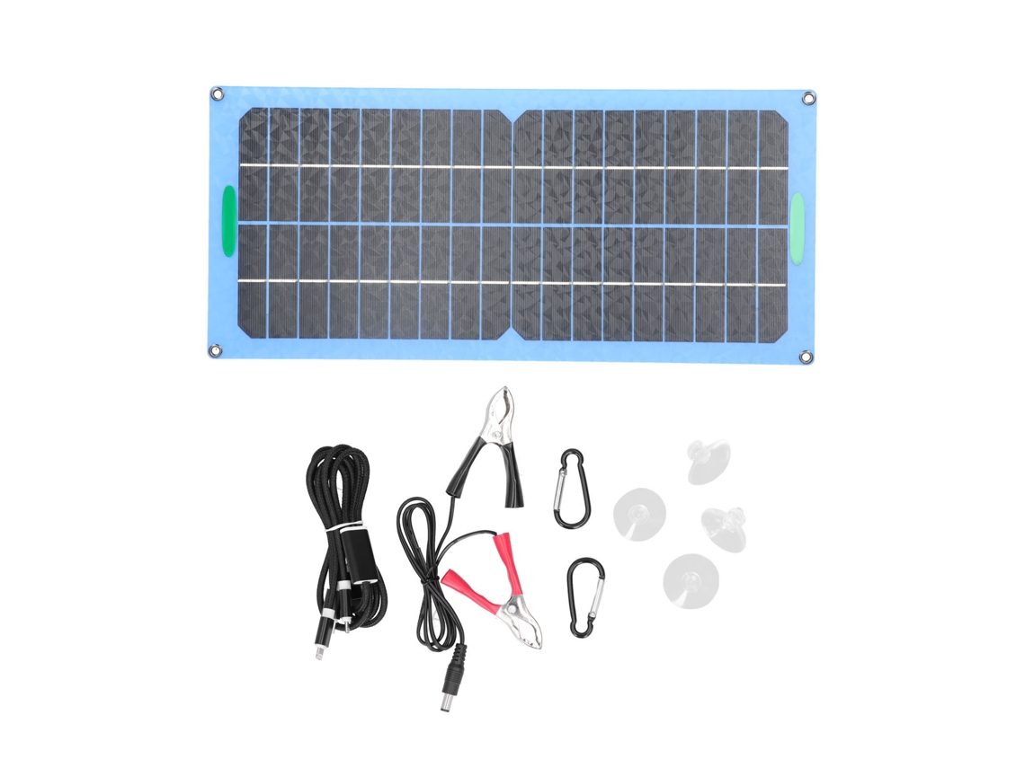 Painel Solar Portátil 15w 18v Usb Silício Monocristalino