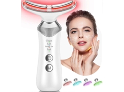Massageador Facial e de Pescoço Multifuncional 7 em 1, com 4 Modos Uso, Portátil. GOKOCO