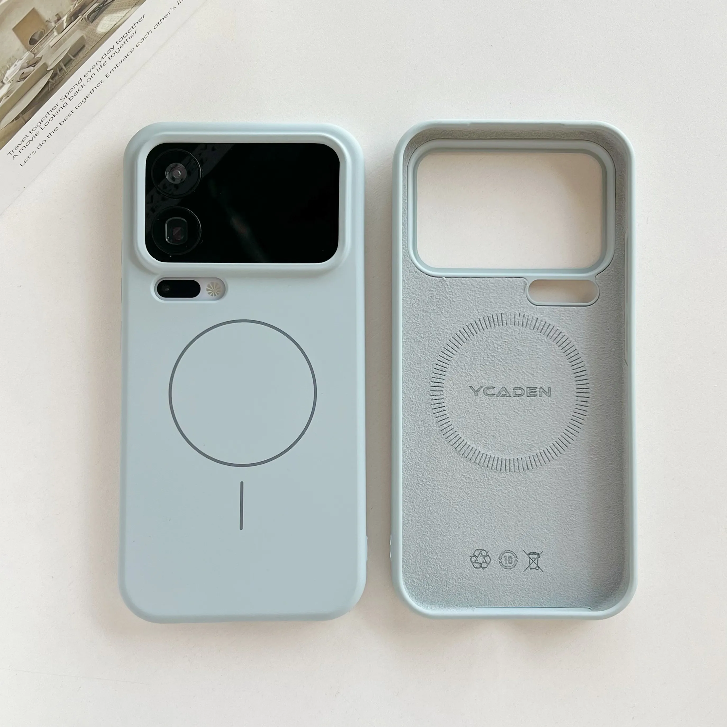 Capa Protetora De Silicone Líquido (azul Para Xiaomi 13 Pro), Resistente A Impactos, Magnética E Com Carregamento Sem Fio.