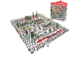 Primerox conjunto de Brinquedos Soldados Miniatura 519 Peças com Acessórios para Crianças e Adultos
