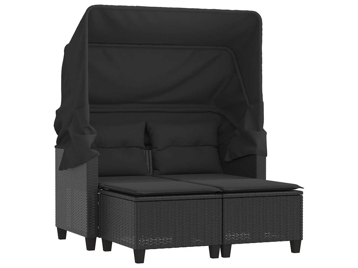 Garden Sofa, Garden Sofas Vidaxl Preto Rattan / Vime (n/a)