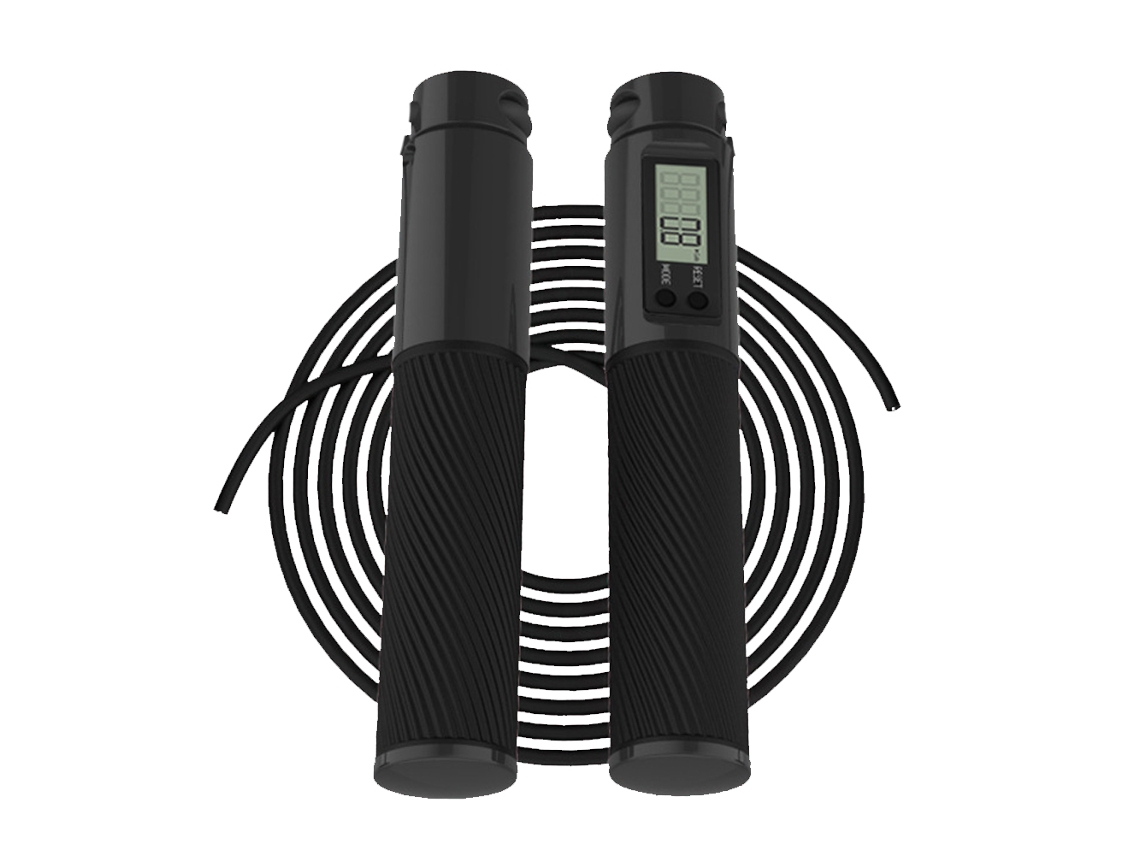 Corda De Pular Com Contador. Para Treino, Exercício E Condicionamento Físico. Inclui Contador De Calorias. Aquaforge