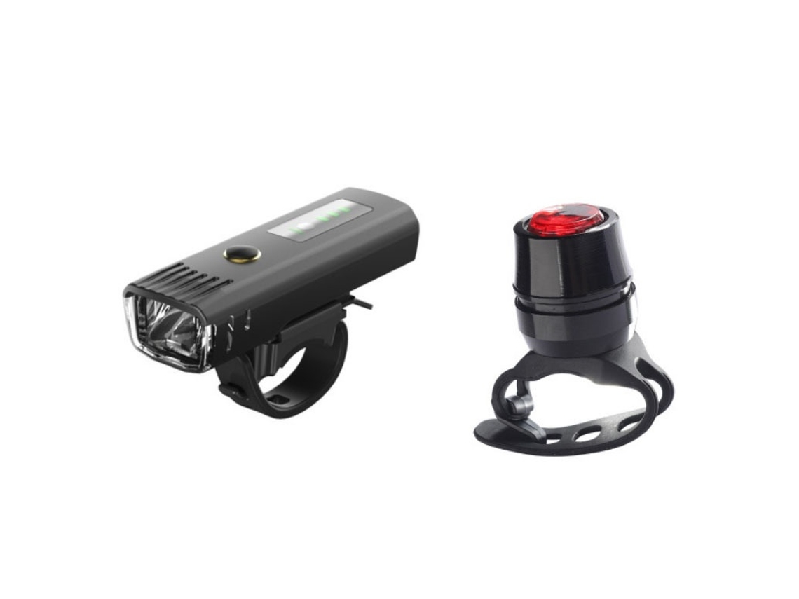 Lurelia Luz De Bicicleta, Farol De Bicicleta À Prova D'água Recarregável Via Usb, Padrão Alemão- Farol + Lanterna Traseira Tipo Joia Recarregáveis ​