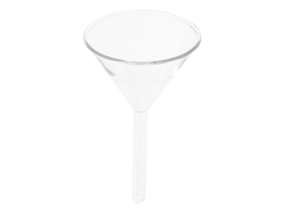 Funil De Laboratório Triangular Vidro Com Boca Larga Galpada, Projetado Para Filtração E Transferência De Líquidos Em