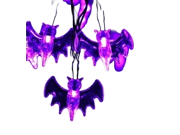 Laxiscreed Led De Halloween Com Abelhas, Esqueletos E Morcegos, Luzes De 3m Com 20 Leds Usb, Iluminação Contínua