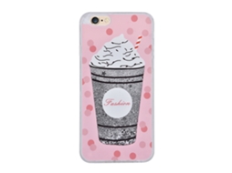 Capa LAXISCREED Iphone6/6s 4.7 Ice Cream Prata Branco