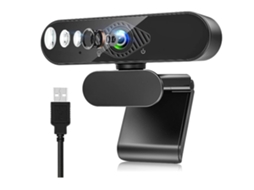 Webcam Usb 1080p Com Microfone Para Pc, Mac E Laptops. Plug And Play. (preta).