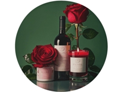 Almofada Redonda De Espuma Viscoelástica Algodão Com Estampa Velas Em Vermelho, Rosa, Grossa E Macia, Ideal Para