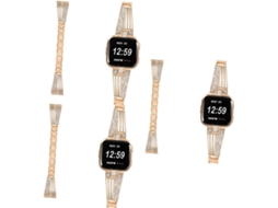 Conjunto de 2 pulseiras de cristal para relógio feminino GOKOCO