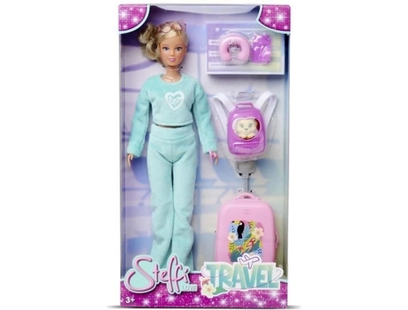Boneca de viagem Simba Steffi Love, manequim prateado