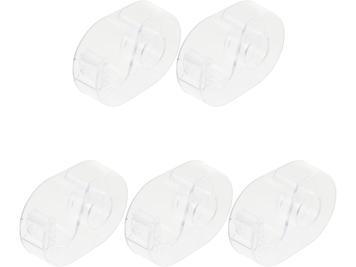 Cortador De Fita Adesiva Transparente Toddmomy, 5 Peças, Portátil E Redondo, Ideal Para Projetos De Arte E Atividades Em
