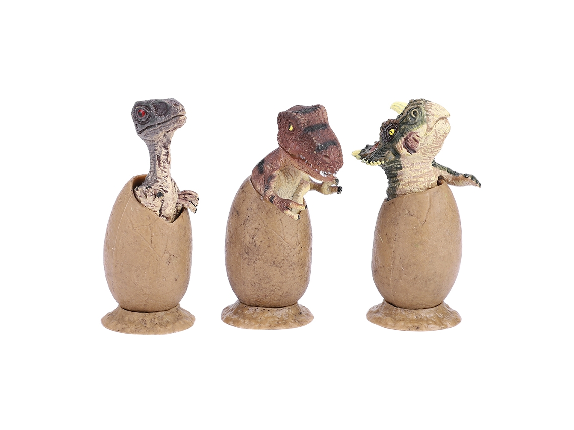 Mali 3pcs/set Ovos de Dinossauro Meio Chocados Bonecos Modelo Brinquedo Aprendizagem para Crianças