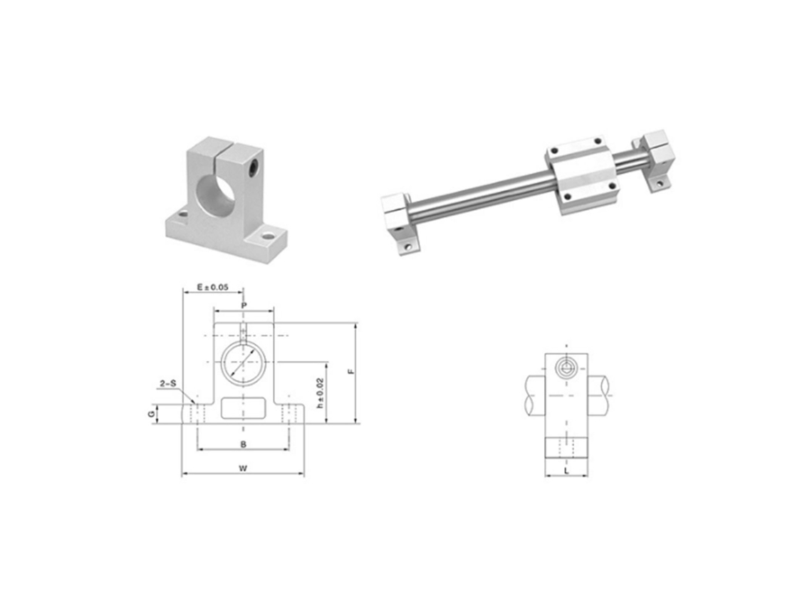 Suporte De Fixação De Ranhura Linear Em Alumínio Laxiscreed Para Guiamento Linear De Uso Múltiplo