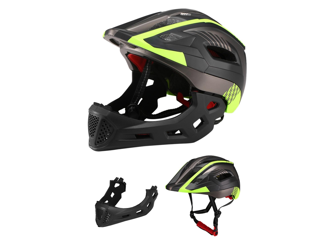 Capacete Infantil De Ciclismo Integral Removível (preto E Amarelo), Ultraleve E Respirável.