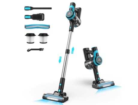 Aspirador Sem Fio Tasvac V600 28kpa Sucção 45 Minutos Autonomia Motor Brushless 120000 Rpm Escova Led Filtro Hepa Lavável