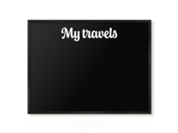 Magnetic Board My Travels For The Living Room Espelharte (80x60 Cm)