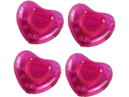 Conjunto De 4 Porta-copos Infláveis, Suportes Flutuantes Para Bebidas, Porta-copos Para Piscina, Colchões De Ar Flutuantes, Porta-copos Para Festas, F