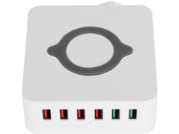 Estação De Carregamento Usb, Carregador Usb Inteligente, Carregamento Por Indução, Compatível Com Ca Gokoco