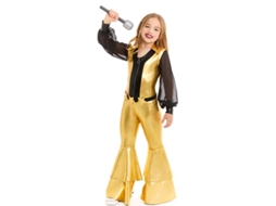 Fato de discoteca dourado para menina
