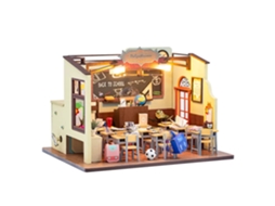 Sala De Aula Escolar. Maquete 3d Com Luzes Led. 22x17x16 Cm.