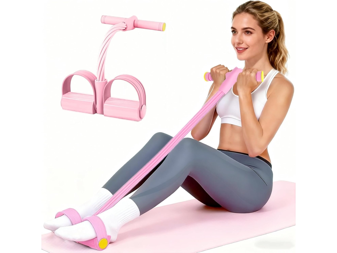 Corda De Tensão Multifuncional, Faixa Elástica Resistência Para Ioga Com 6 Tubos, Látex Natural, Equipamento