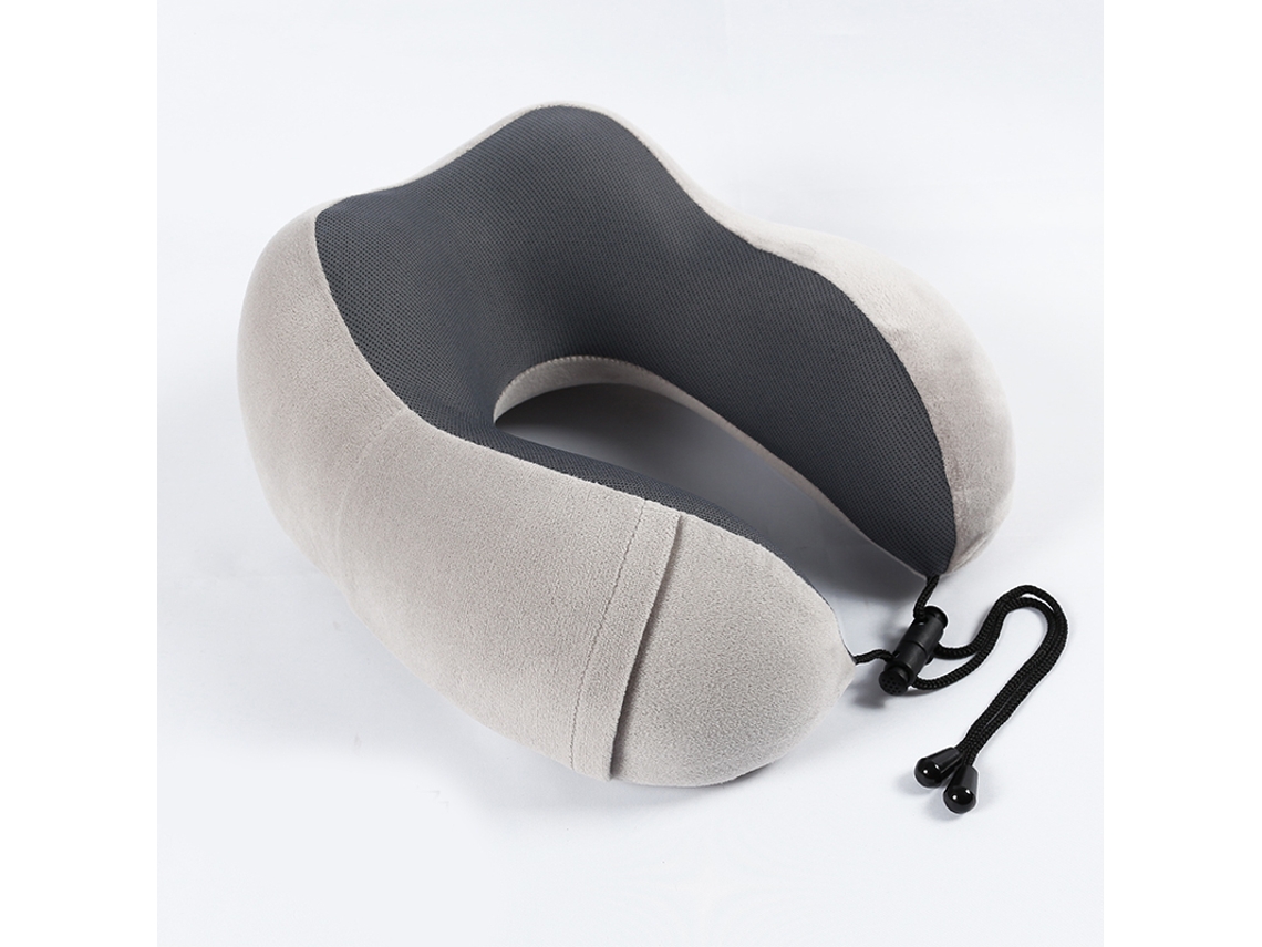 Travesseiro De Espuma Viscoelástica Macio Formato U Para O Pescoço, Com Retorno Lento E Espaço Para Viagem, Apoio Cervical