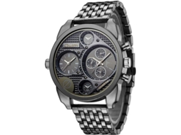 Lurelia Relógio Masculino, Movimento De Quartzo, Analógico, 2,4 Polegadas, Resina, Preto, Cinzento