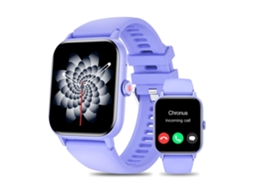 Smartwatch Qs13 Atender/fazer Chamadas Mulheres Com Função Spo2 Rastreador De Fitness Para Android Ios Roxo Yunzii