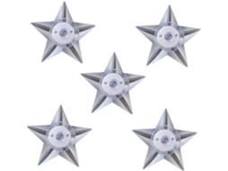 Conjunto De 5 Luzes Decorativas De Led Em Formato De Estrela, Com Luz Noturna Suave E Copo, Para Quarto Infantil E Berçário. Gokoco