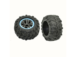 Conjunto de 2 Pneus, Rodas e Jantes Sobresselentes para Automóvel Rc Xlf F22a 1/10 Peças e Acessórios para Modelos de Veículos MDUG