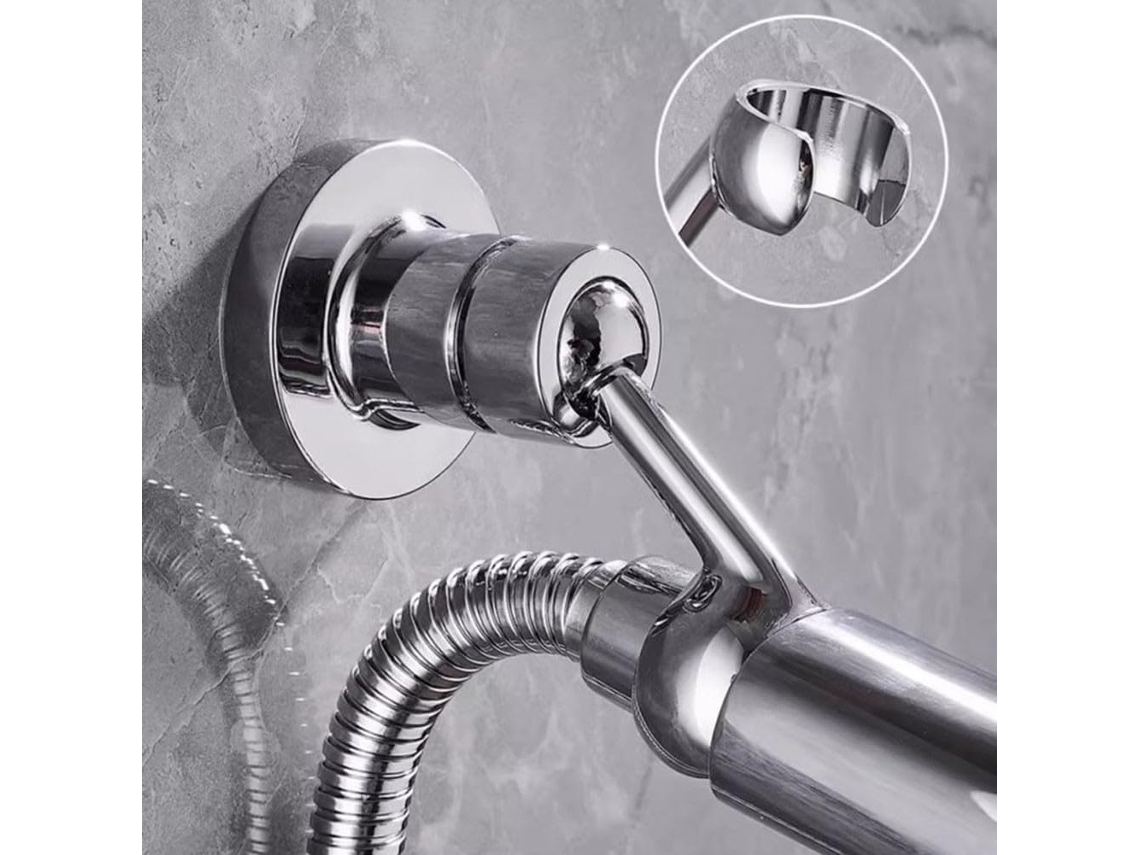 Suporte Ajustável Para Chuveiro Com Parafuso, Suporte De Cobre 360 Graus Para Banheiro, Compatível Com Chuveiros De Mão