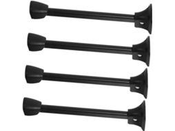 Popetpop Conjunto De 4 Pés Mesa Dobráveis Em Ferro Para Móveis, Escrivaninha E Mesa De Escritório, Design Antiderrapante