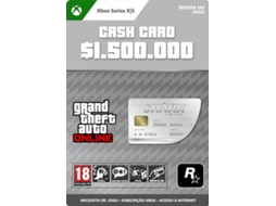 Cartão de Descarga MICROSOFT GTA Online Great White Shark Cash Card (Formato Digital)