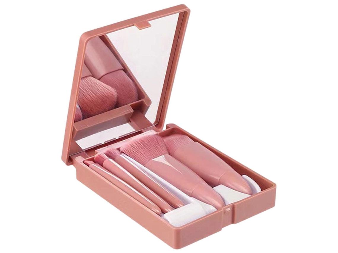 Conjunto De Pincéis De Maquiagem De Fibra Sintética Para Base, Cremes, Pós, Blush, Rosto E Sombra. Everley891
