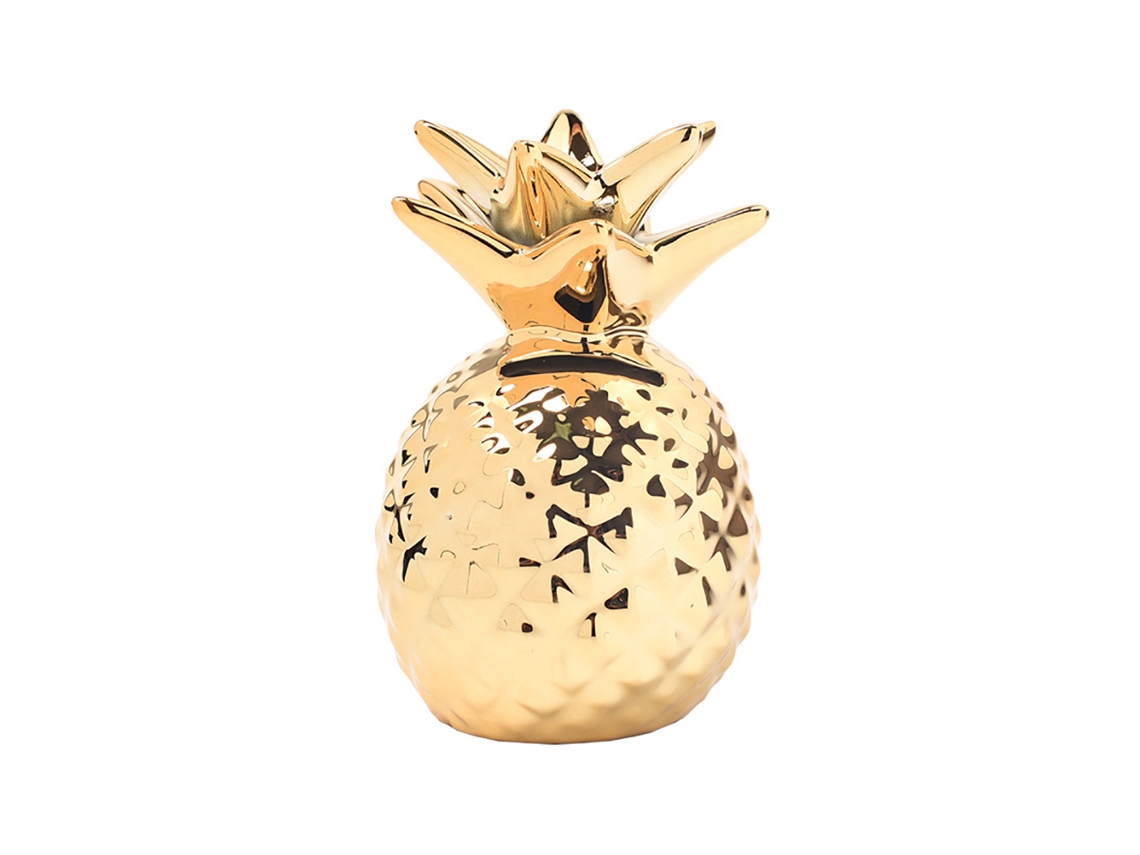 Laxiscreed Cofre De Cerâmica Abacaxi Com Formato De Porco Para Decoração E Poupança
