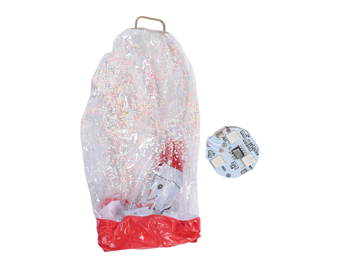 Ats bola Inflável de Natsal com Led Luminosa Resistente À Água Reutilizável Decoração Interior Exterior Boneco de Neve Natsal