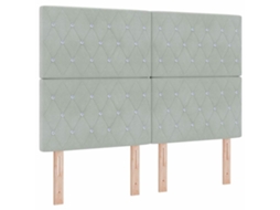 Cabeceira de LED com luz Cinzento em poliéster MAISON EXCLUSIVE (160x0x0 cm)