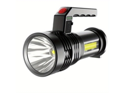Lanterna Portátil de Alta Luminosidade de Led com Iluminação Difusa Lateral Cob, Recarregável por Usb Quatro Modos Configuração Gamer STELASPLEN